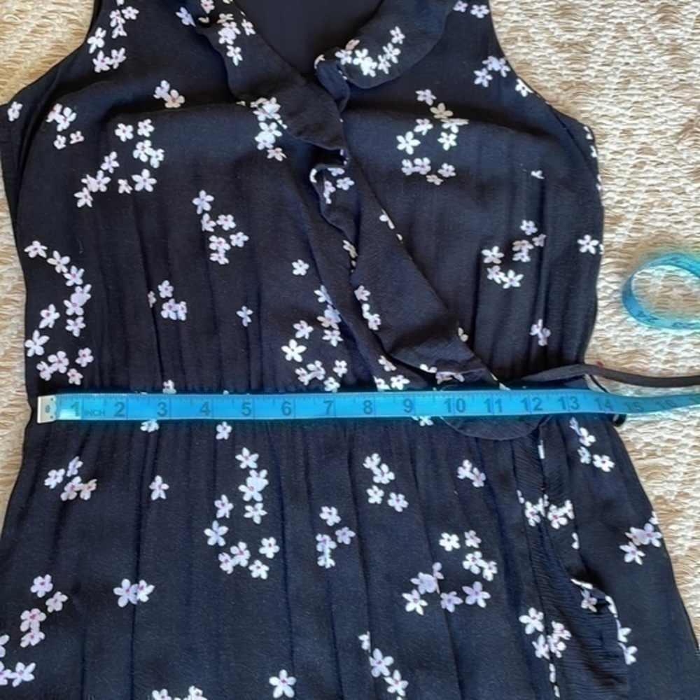 J. Jill floral ruffle maxi dress small - Picture 12 of 13
